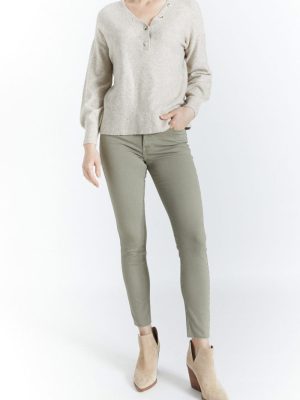 Button Neck Henley by Oat New York