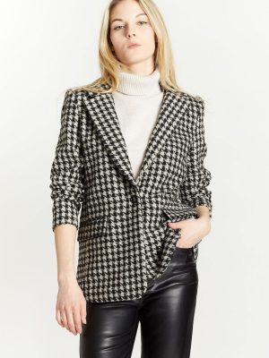 Boyfriend Blazer with Single Button Fastener