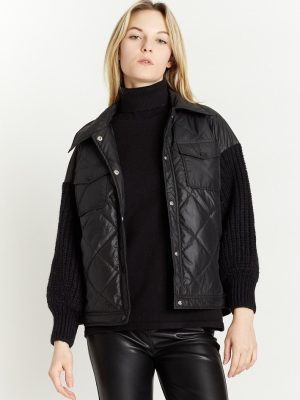 Vegan Bomber with Two Chest Pockets