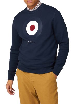Signature Target Sweatshirt With Flock Motif