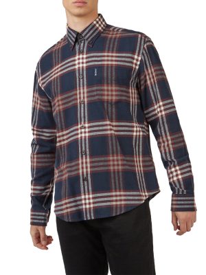 Long Sleeve Oversized Brushed Check Buttondown Shirt