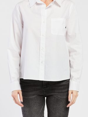Chelina White Shirt with Long Sleeves