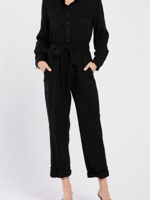 Black Frenzia Utility Jumpsuit