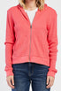 Hot Pink Zizi Long Sleeve Thermal Knit Hoodie - Image 4