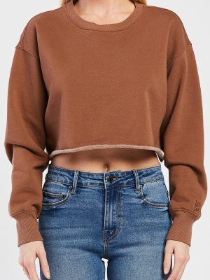 Maverick Long Sleeve Cropped Sweatshirt
