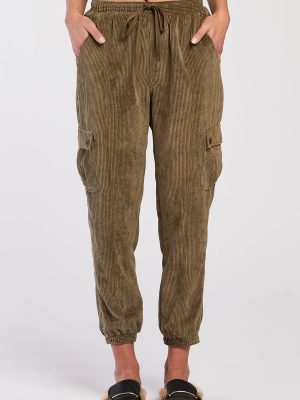 Sylvia Pull On Elastic Drawstring Cargo Jogger