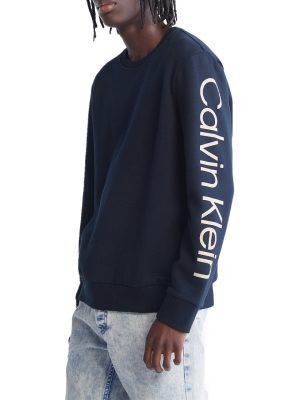Long Sleeves Logo Crewneck Fleece