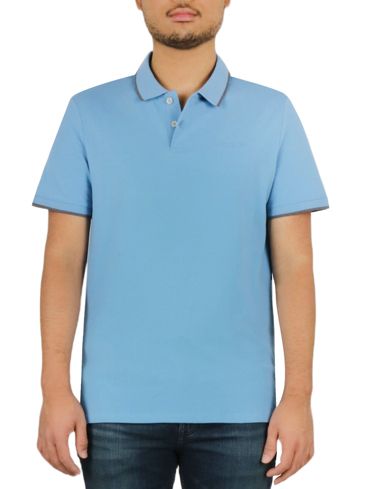 Short Sleeves Stretch Pique Polo - Image 3
