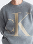Long Sleeves Mono Jacquard Crew Sweater - Image 3