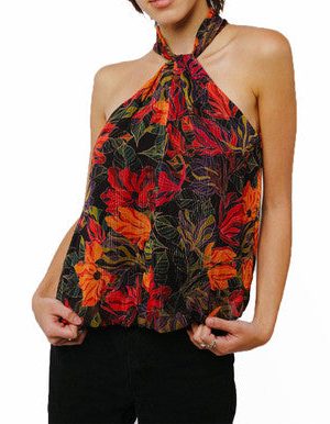 Gisele Twist Neck Halter Top