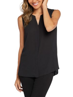 Sleeveless Pintuck Blouse NYDJ