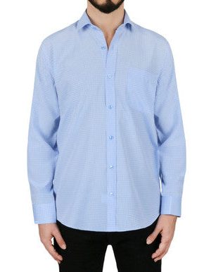Solid Light Blue Dress Shirt