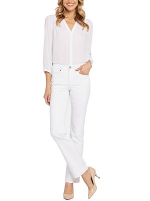 Marilyn Straight Jean in Optic White