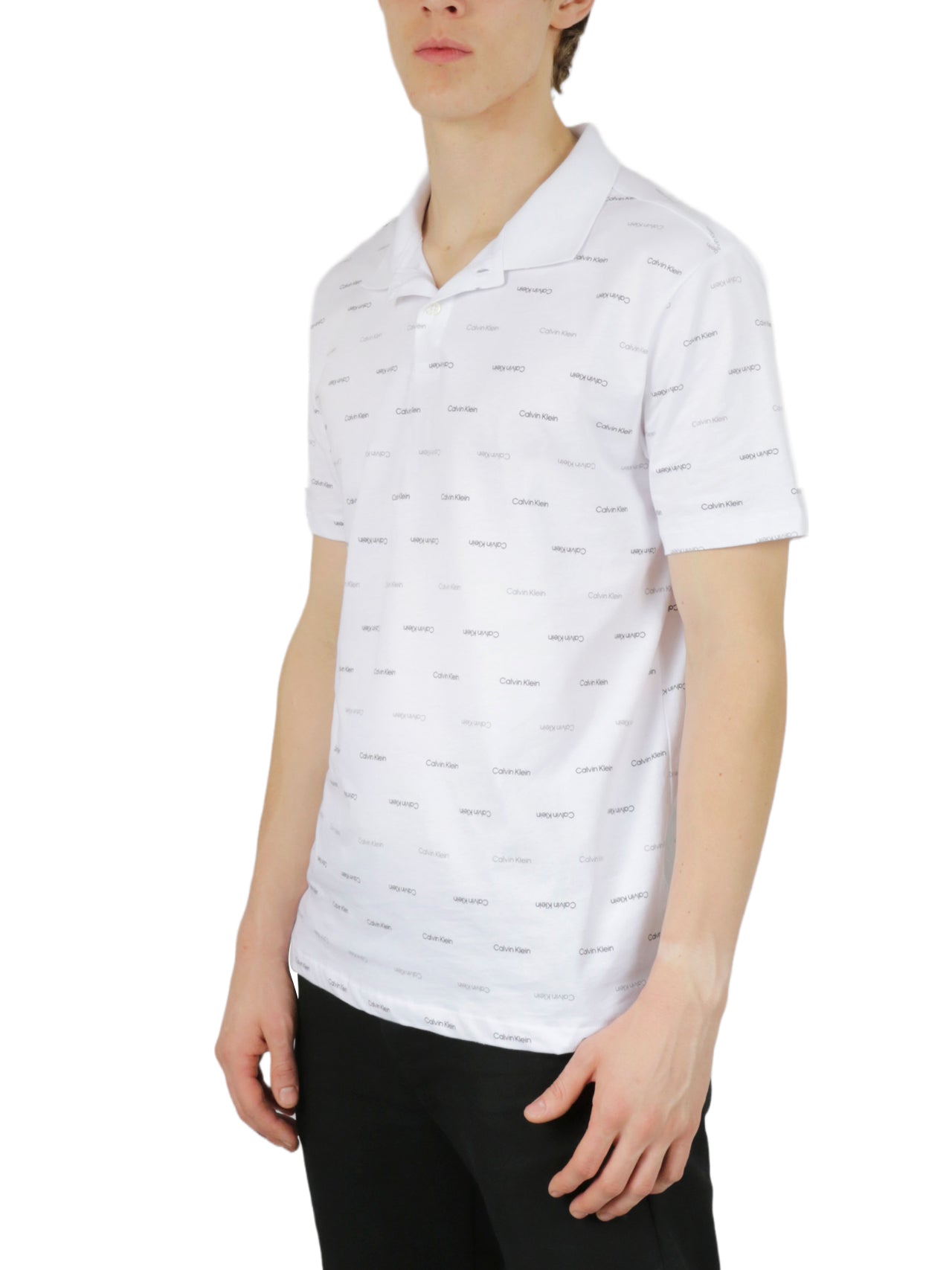Short Sleeves Allover Print Polo - Image 3