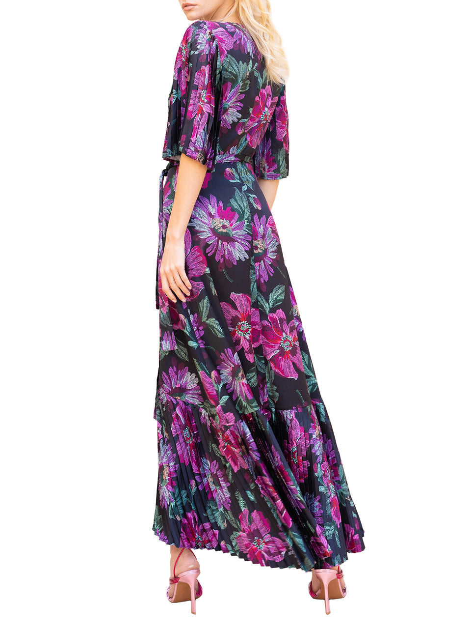 Clara Pleated Maxi Dress - Image 3