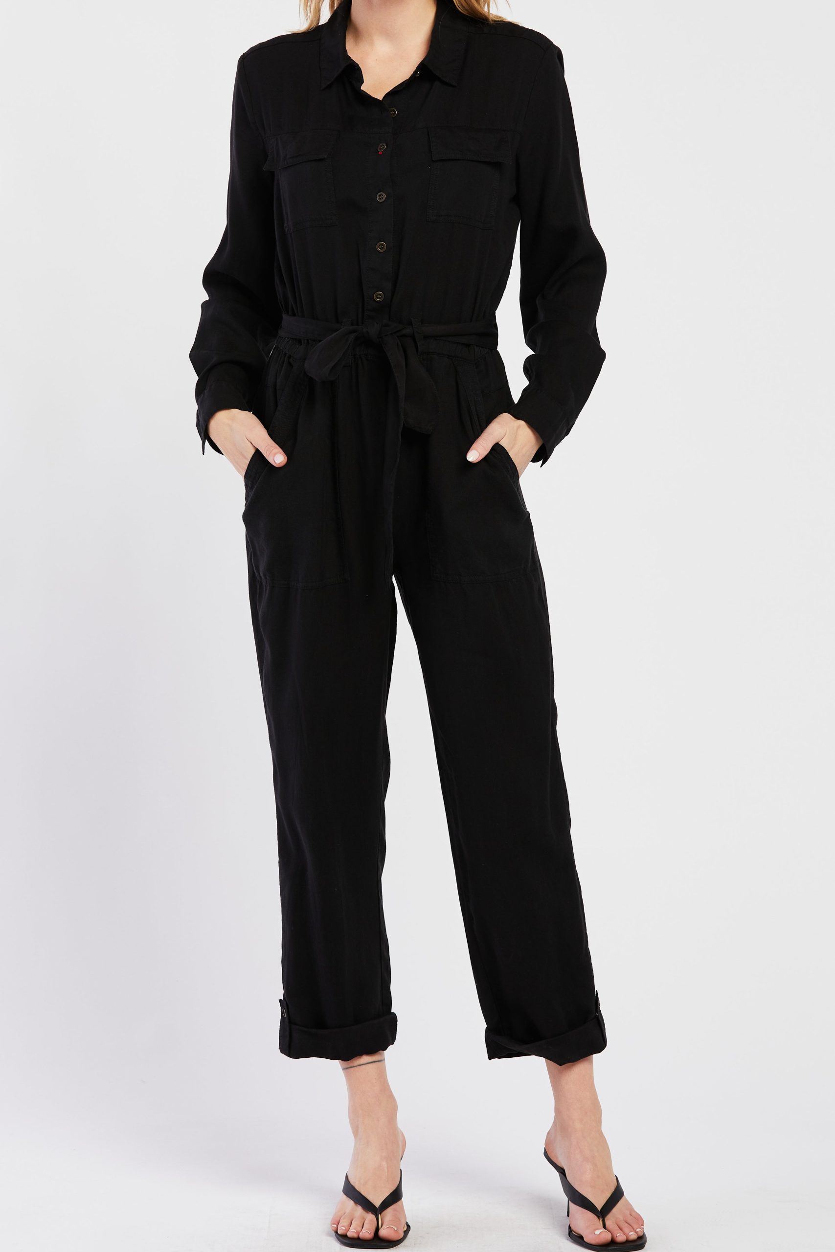 Black Frenzia Utility Jumpsuit - Image 2