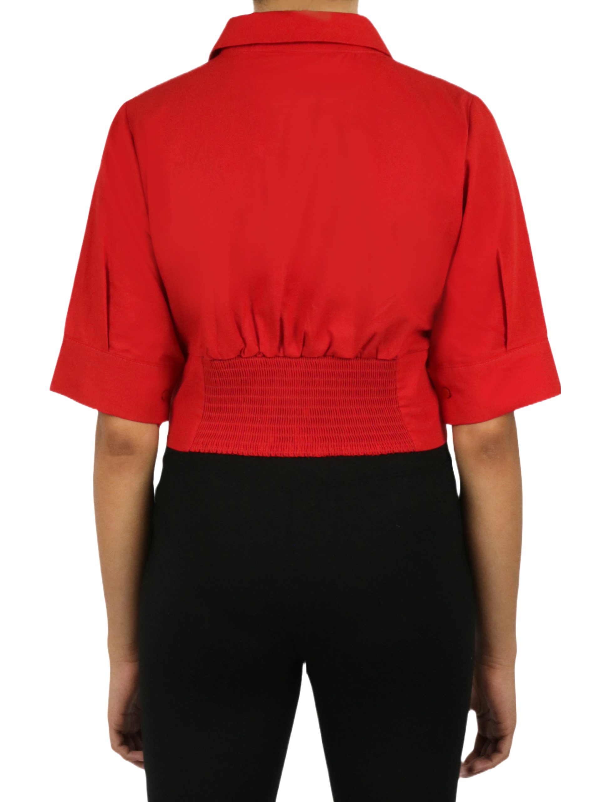 Cropped Corseted Shirt - Image 5