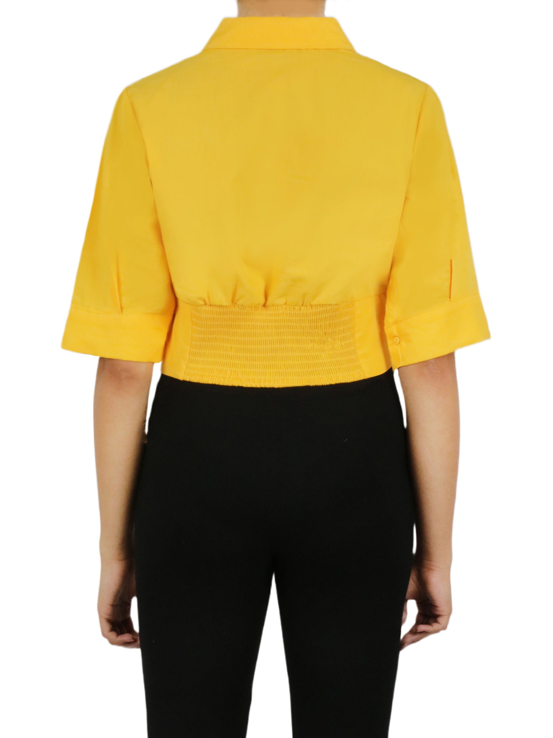 Cropped Corseted Shirt - Image 3