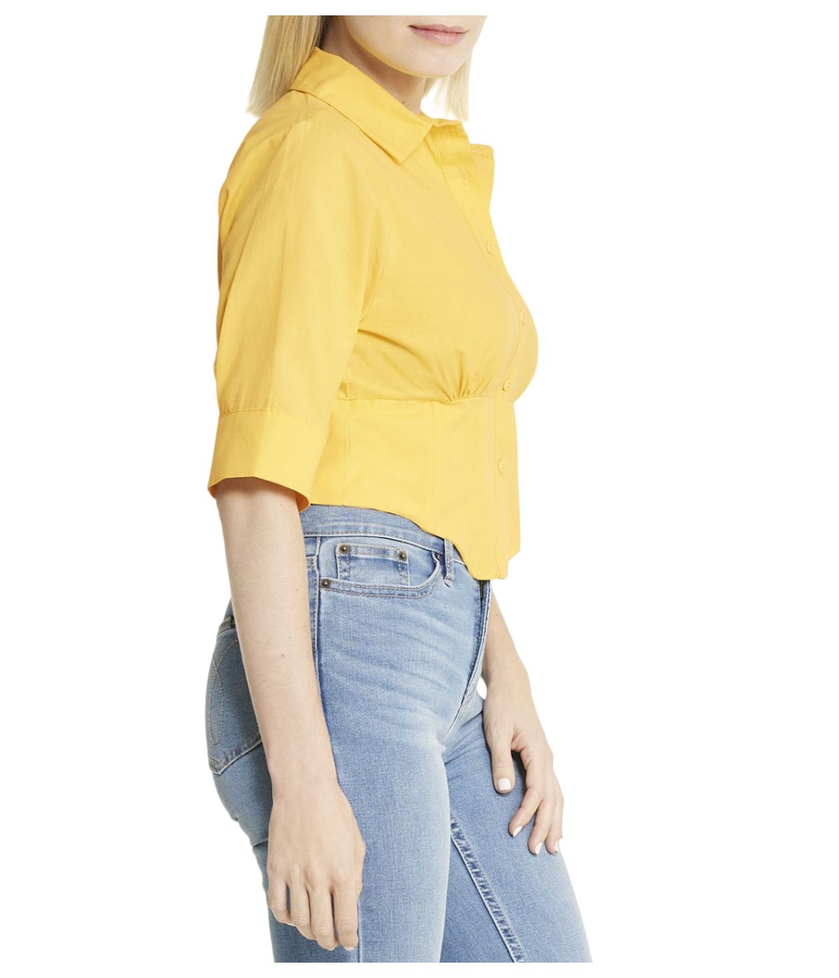 Cropped Corseted Shirt - Image 13