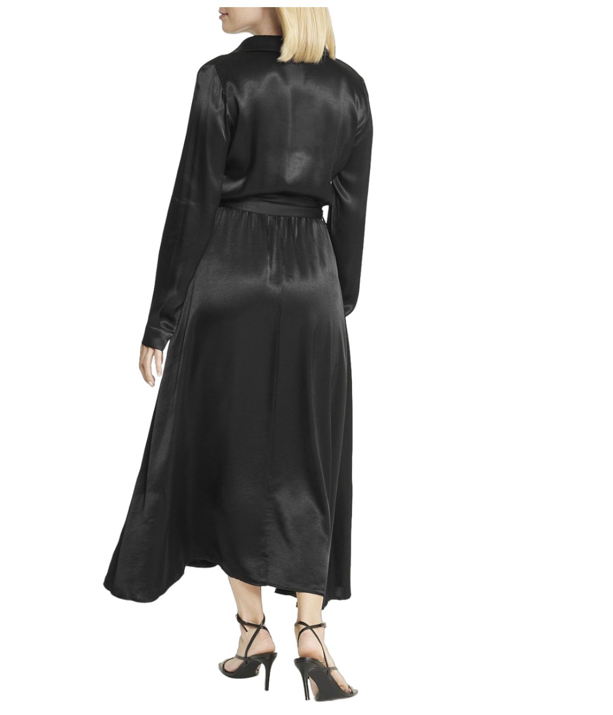 Satin Shirt Dress - Image 2