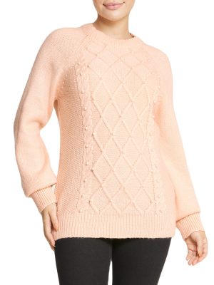 Embellished Cable Pullover