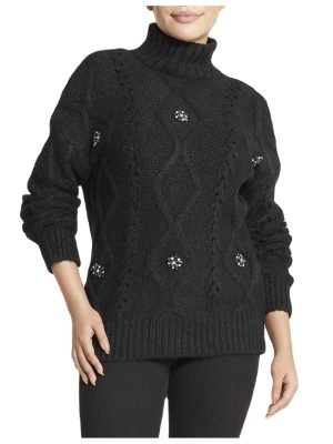 Floral Embellished Sweater