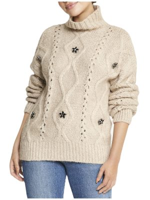 Floral Embellished Sweater