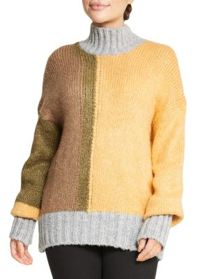 Color Block Tunic Sweater