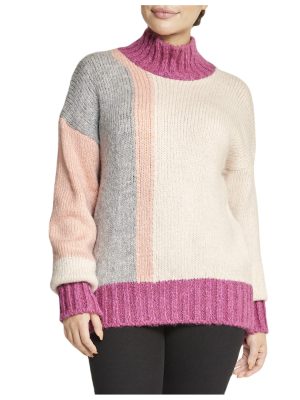 Color Block Tunic Sweater