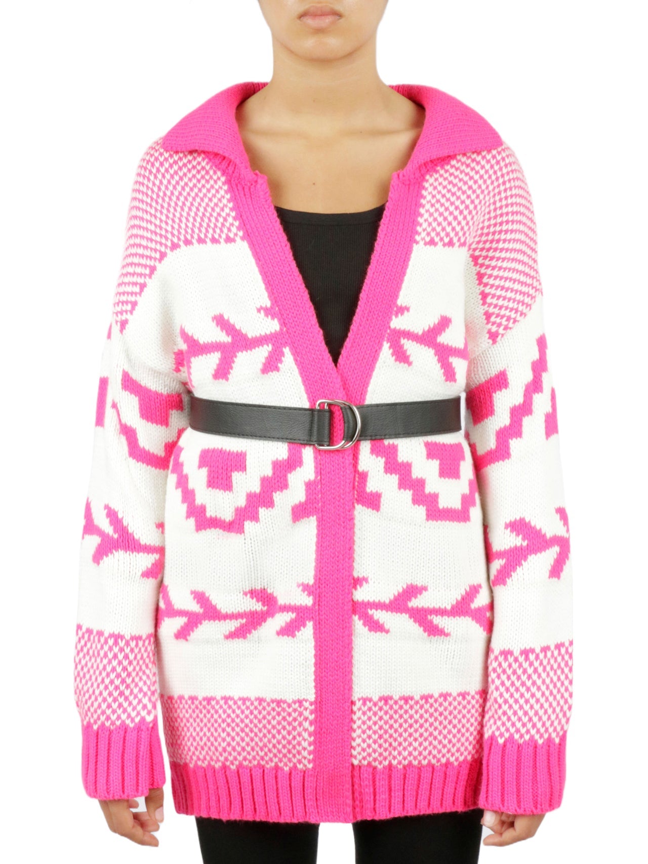 Belted Nordic Cardigan - Image 6