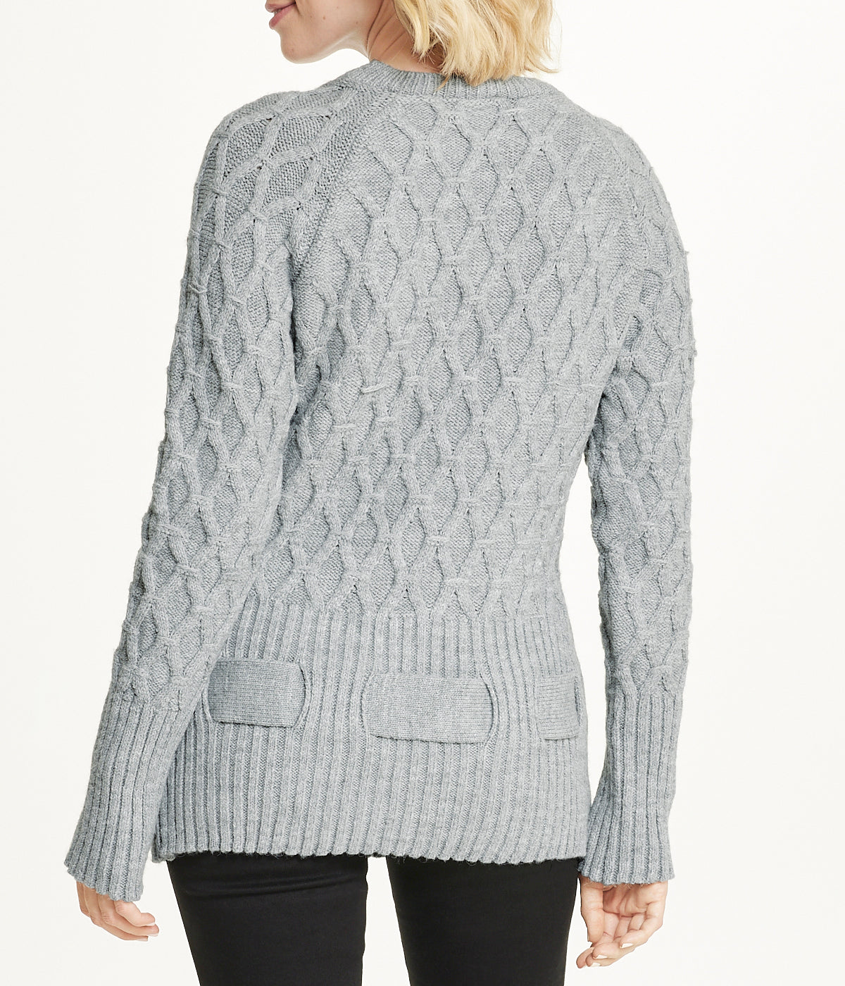 Diamond Belted Tunic Sweater - Image 2
