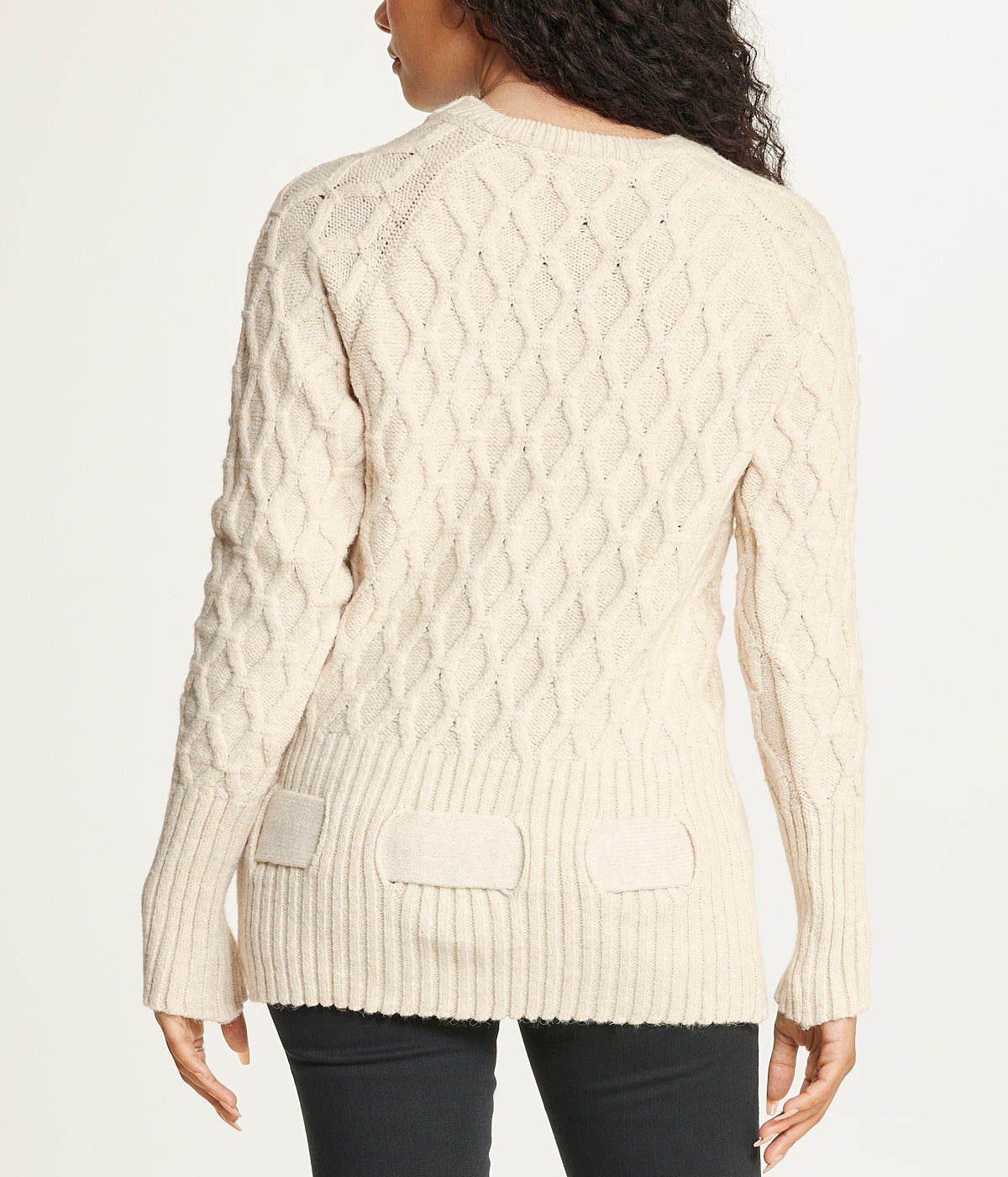 Diamond Belted Tunic Sweater - Image 2