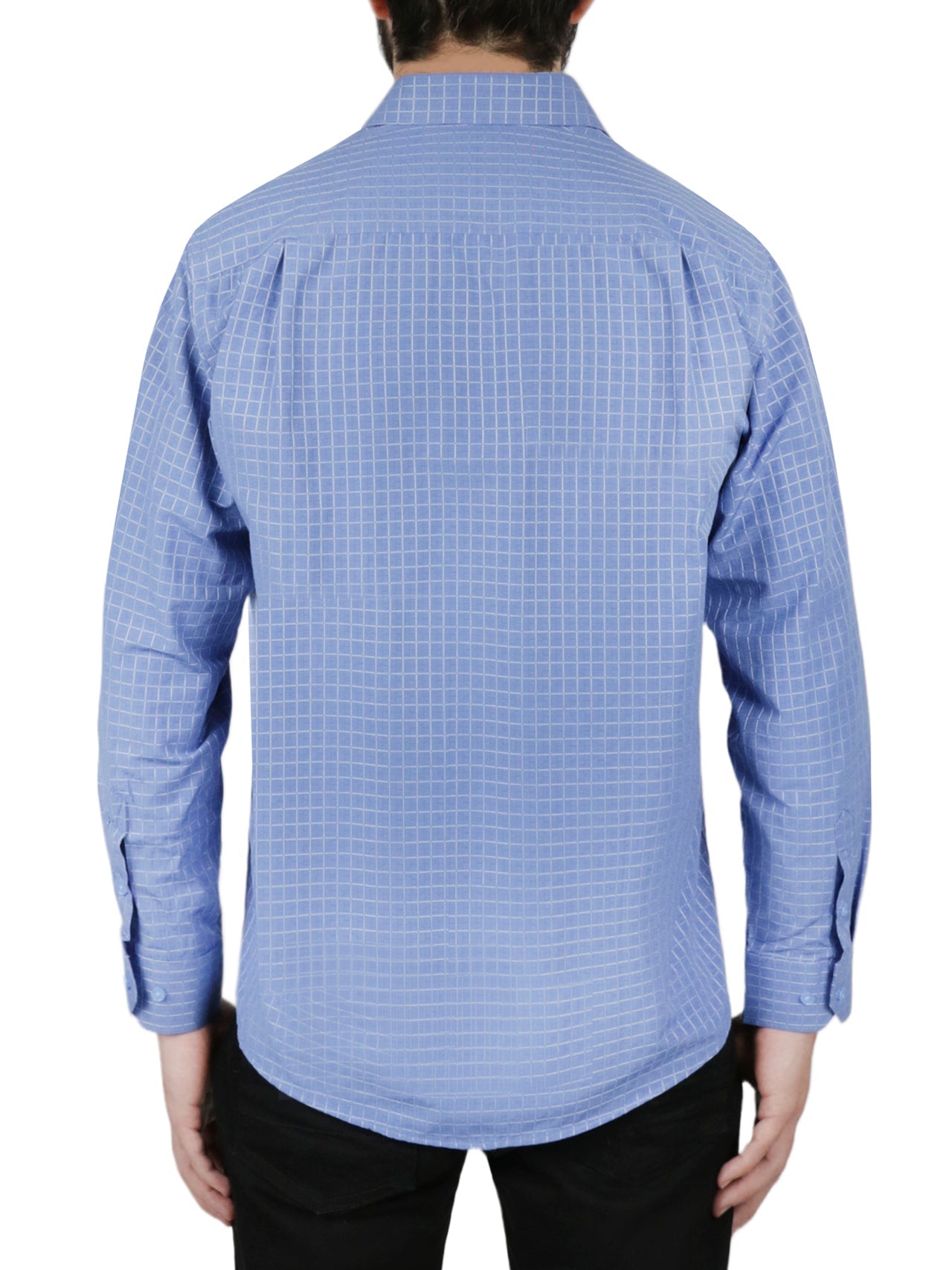 Solid Blue Dress Shirt - Image 3