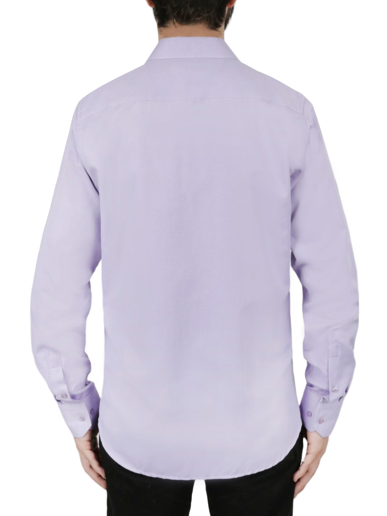 Solid Purple Dress Shirt - Image 4