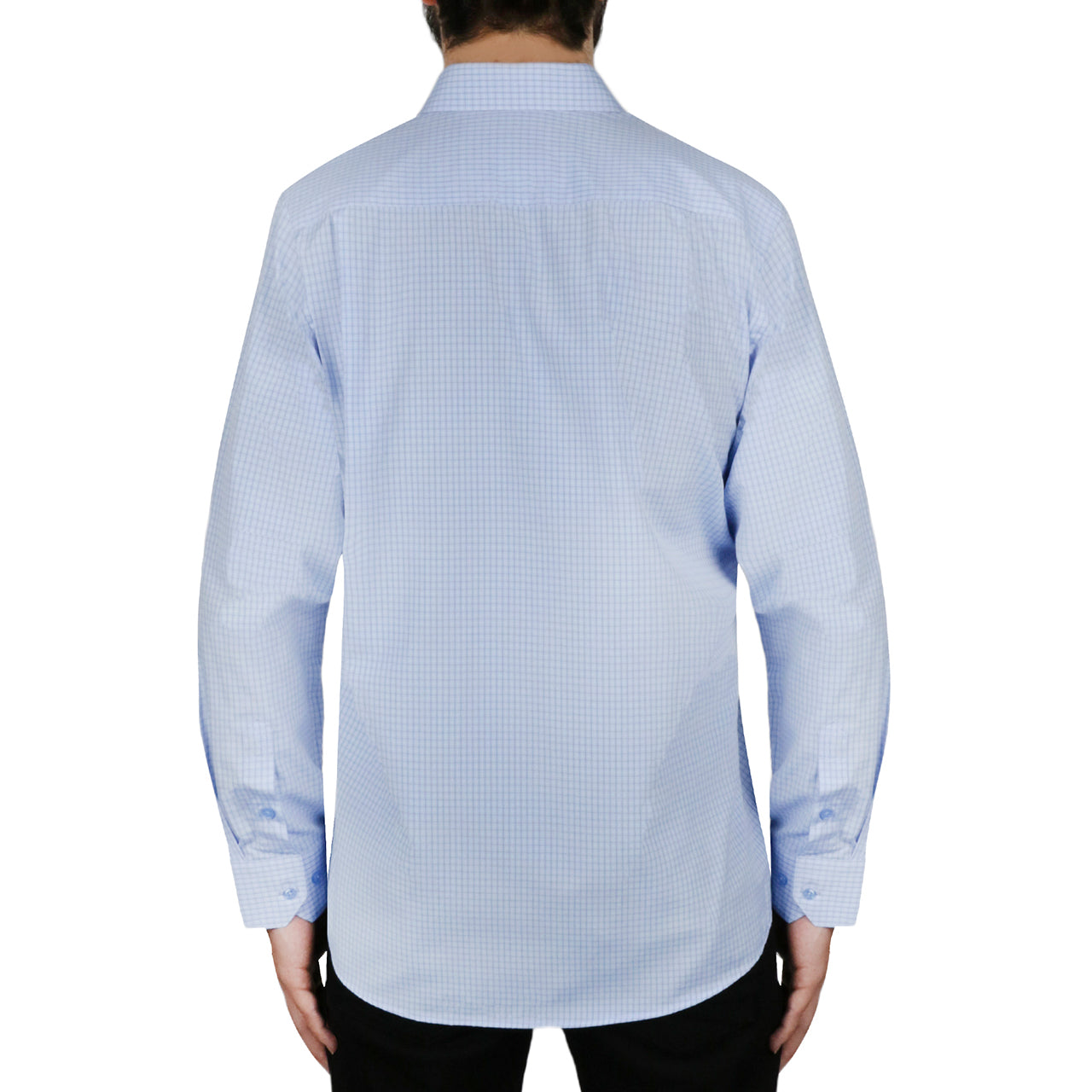 Solid Light Blue Dress Shirt - Image 3