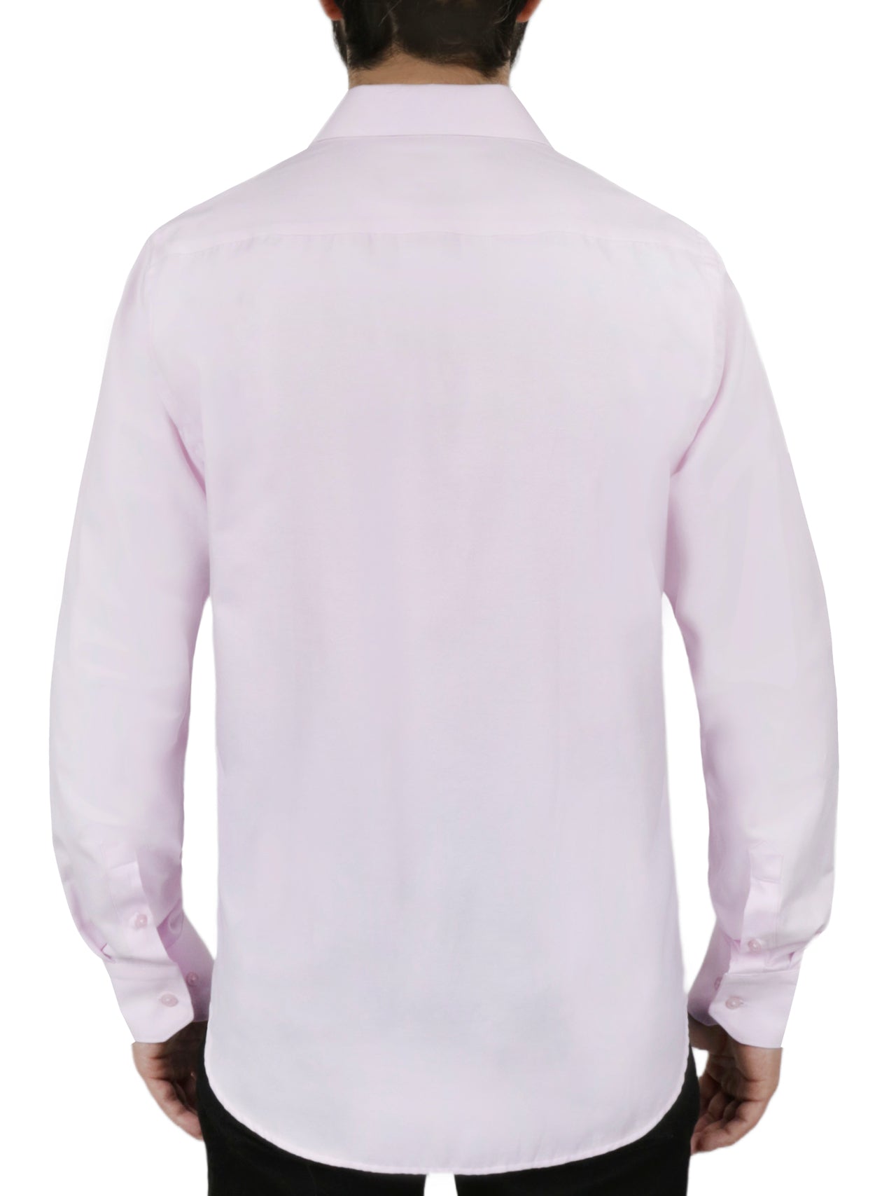 Solid Pink Dress Shirt - Image 4