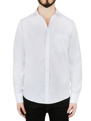 Solid White Dress Shirt