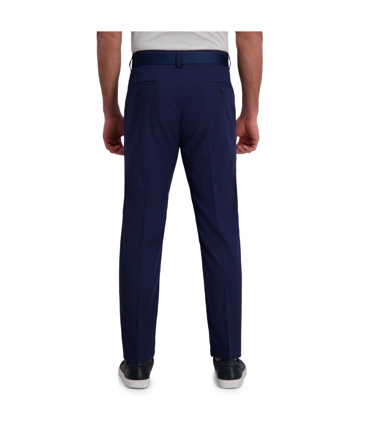 Haggar Men's Cool Right Performance Flex Pant-Straight Fit Midnight - Image 2