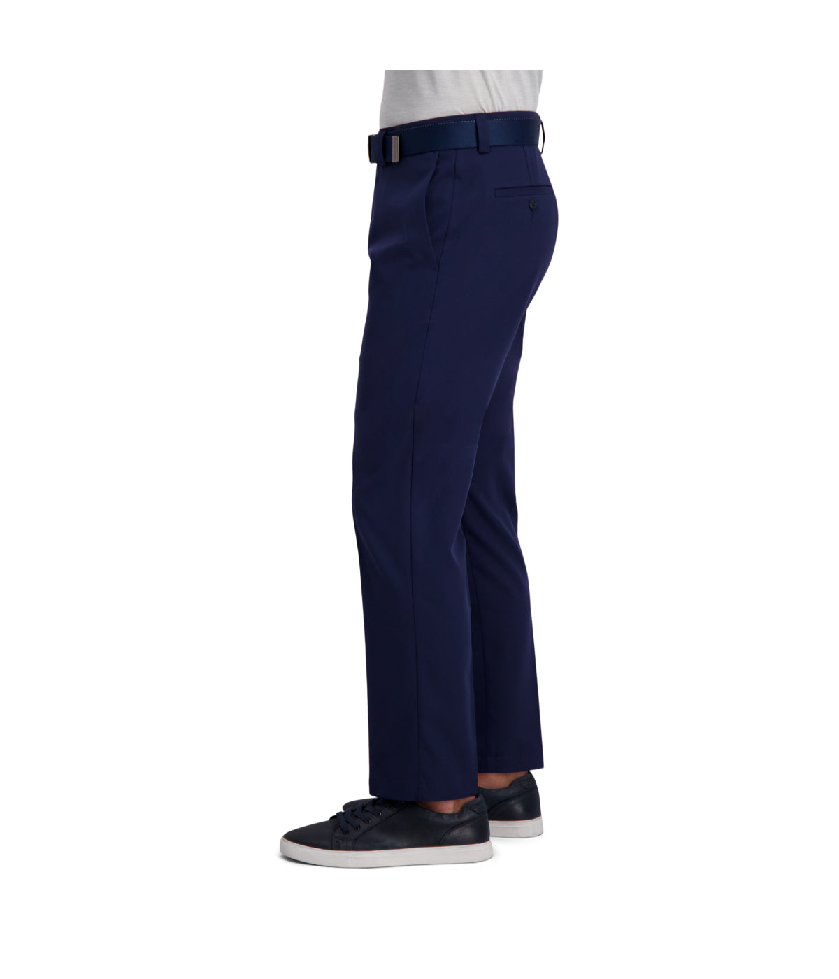 Haggar Men's Cool Right Performance Flex Pant-Straight Fit Midnight - Image 3