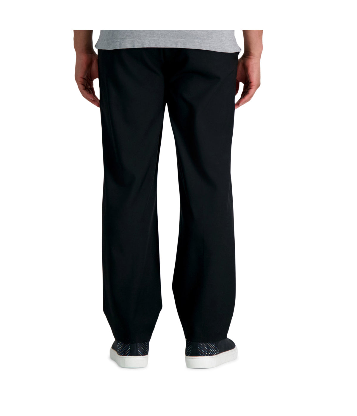 Haggar Men's Premium Comfort Dress Pant-Classic Fit Black - Image 2