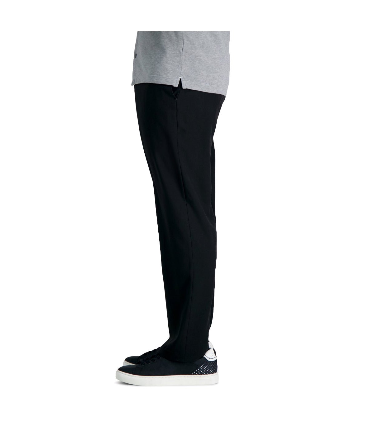 Haggar Men's Premium Comfort Dress Pant-Classic Fit Black - Image 3