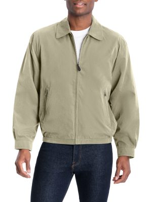 Light Weight Zip Front Golf Jacket Cement