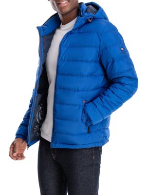 Qulited Hooded Packable Puffer Royal