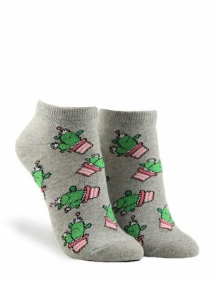 Cactus Print Ankle Socks