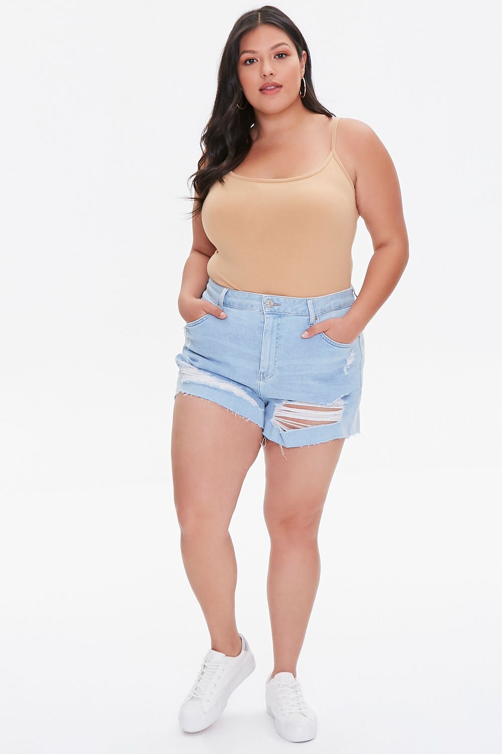 Plus Size Basic Cami Bodysuit - Image 14
