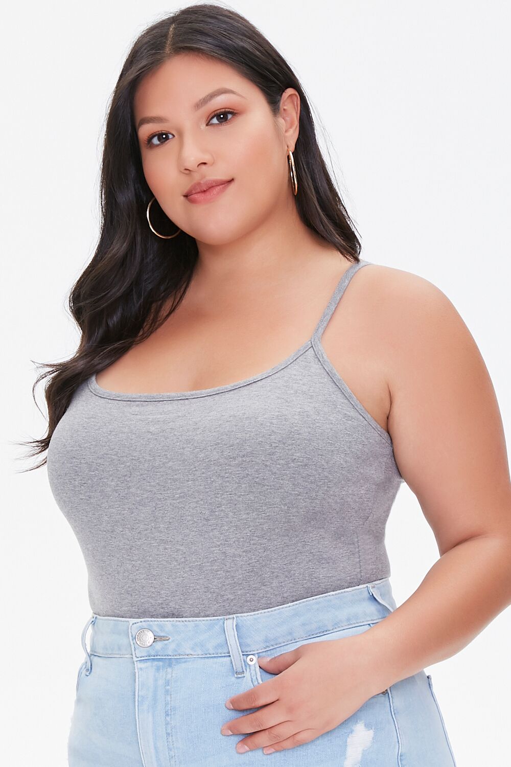 Plus Size Basic Cami Bodysuit - Image 16