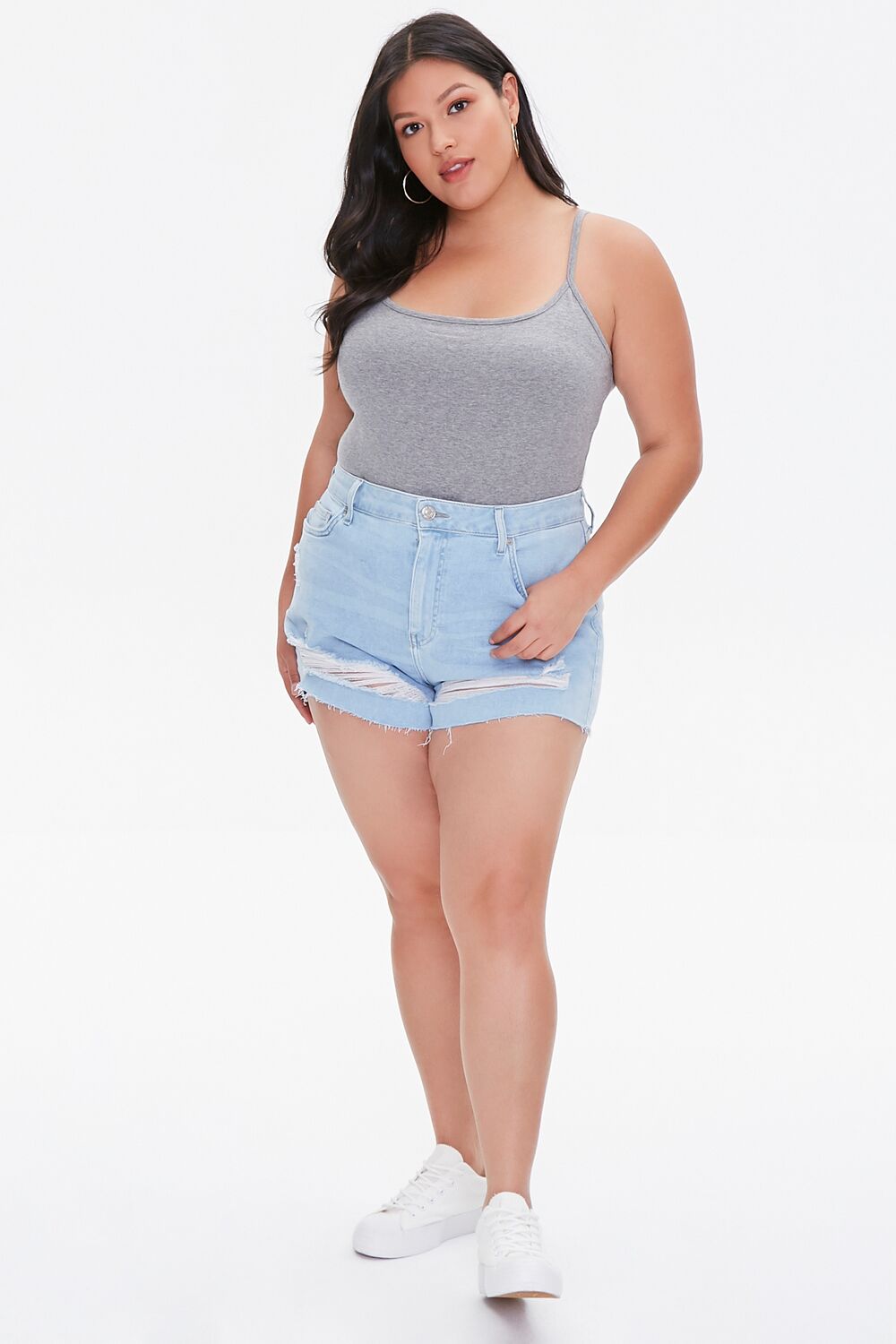 Plus Size Basic Cami Bodysuit - Image 19