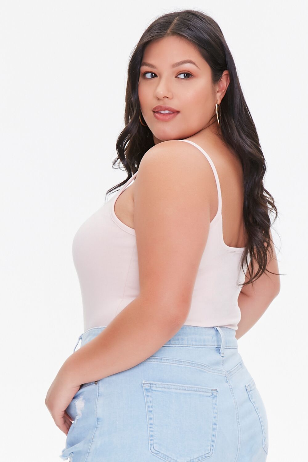 Plus Size Basic Cami Bodysuit - Image 2