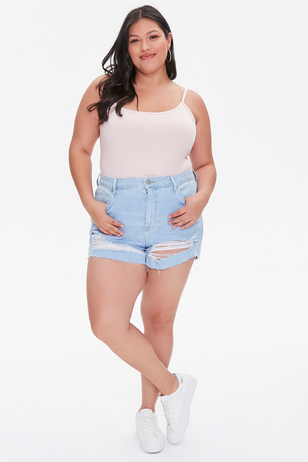 Plus Size Basic Cami Bodysuit - Image 4