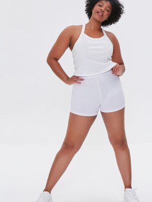 Plus Size Basic Cotton Hot Shorts